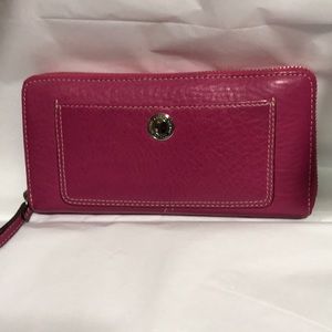 Coach Pink Leather Wallet